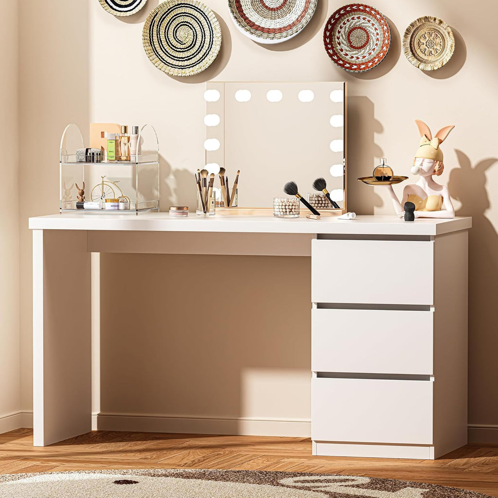 White Desk with Drawers E410203