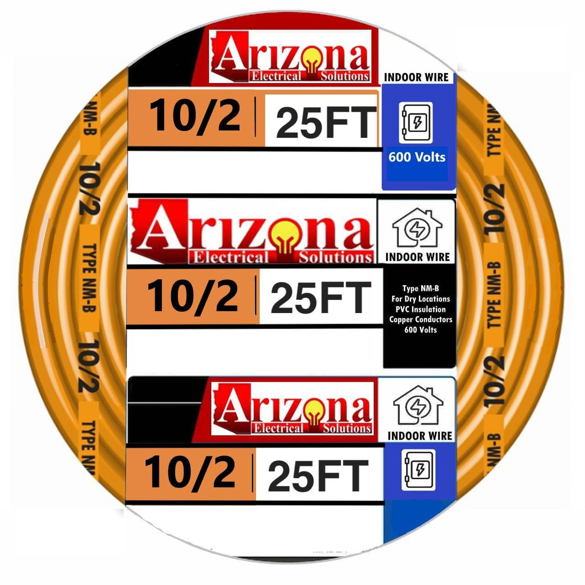 25 Feet 10/2 NM-B Cable with Ground G10463