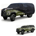 Truck Cover with Camper Shell Topper, Waterproof All Weather with Door Zipper J6489