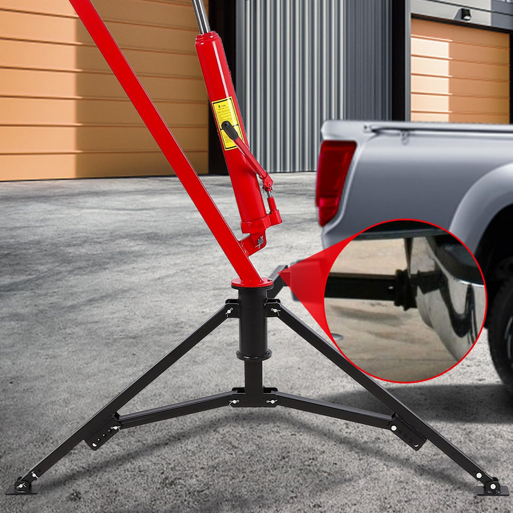 Hydraulic Pickup Truck Crane 360° Swivel 2-Inch Hitch Receiver 1000 Lbs K71543