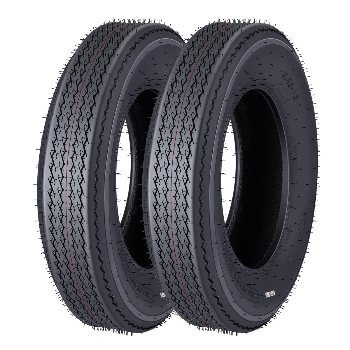 5.3-12 Trailer Tires Load Range C 6PR T60661