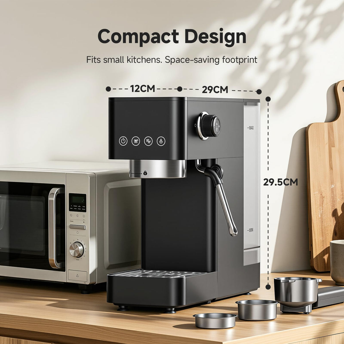 Compact 20 Bar Espresso Machine with Milk Frother X8994