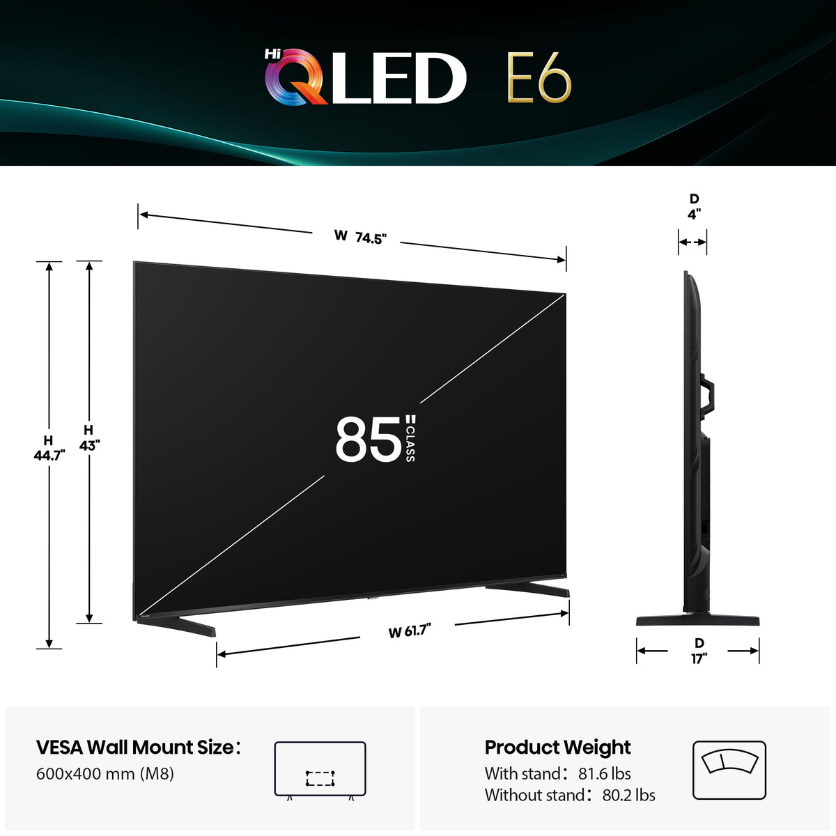 85" 4K UHD Smart Fire TV P675