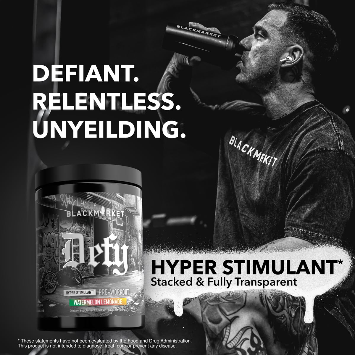High-Stimulant Pre-Workout Powder Watermelon Lemonade 40 Servings K7954
