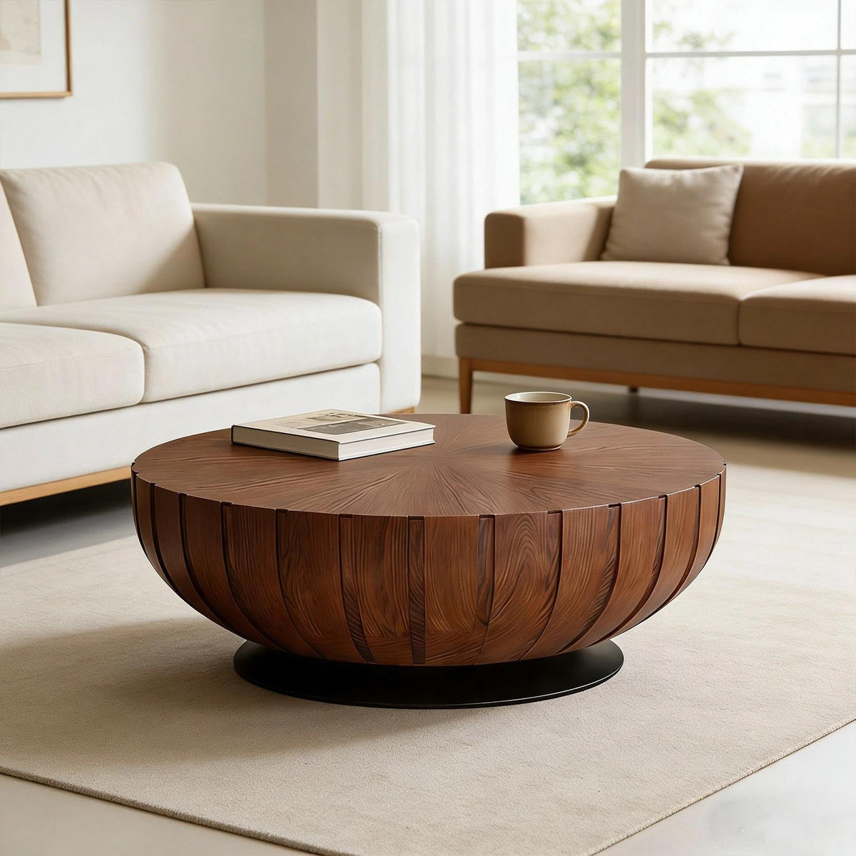 Mid-Century Round Coffee Table W260