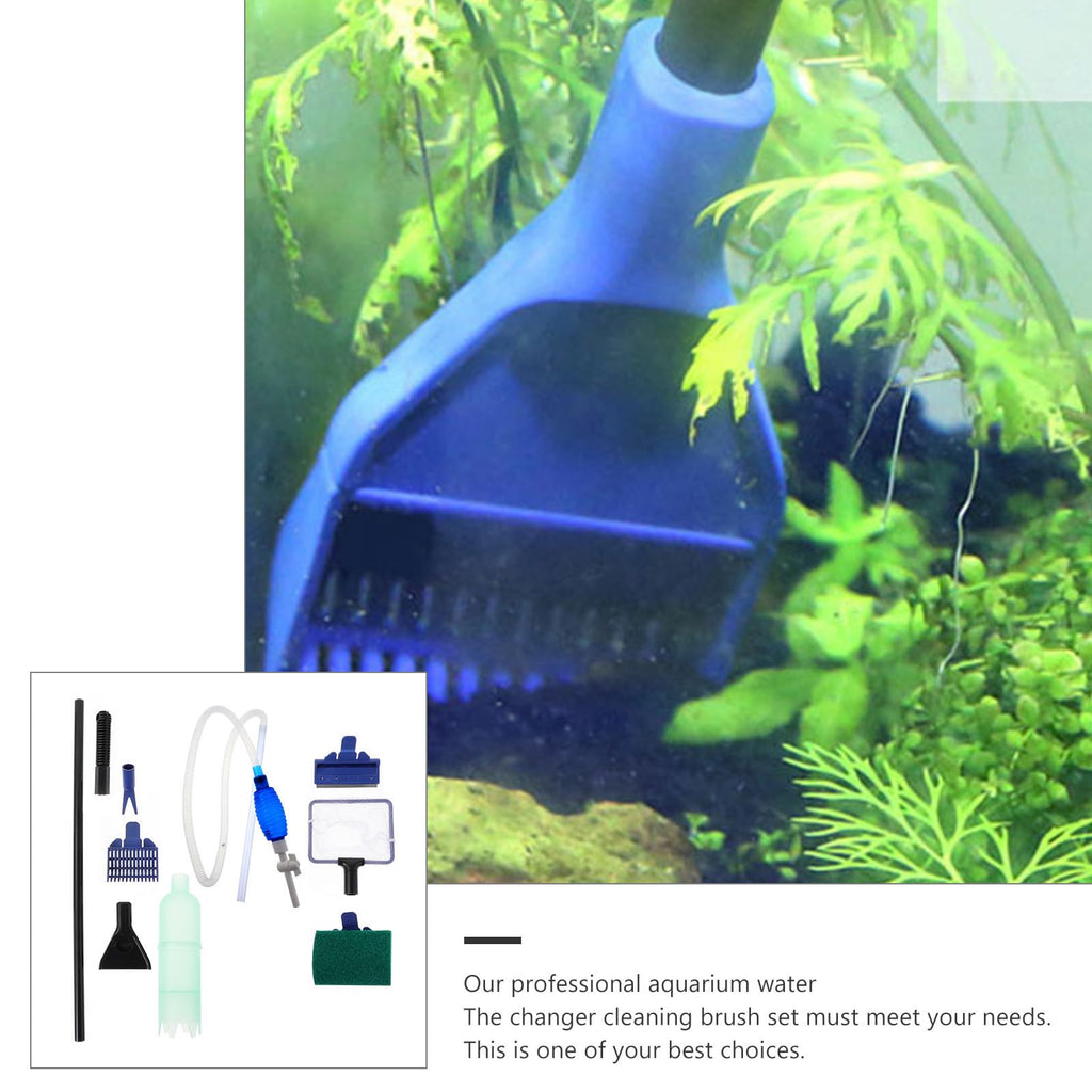 Fish Tank Cleaning Tool Set with 5 in 1 Brush Plastic S21644