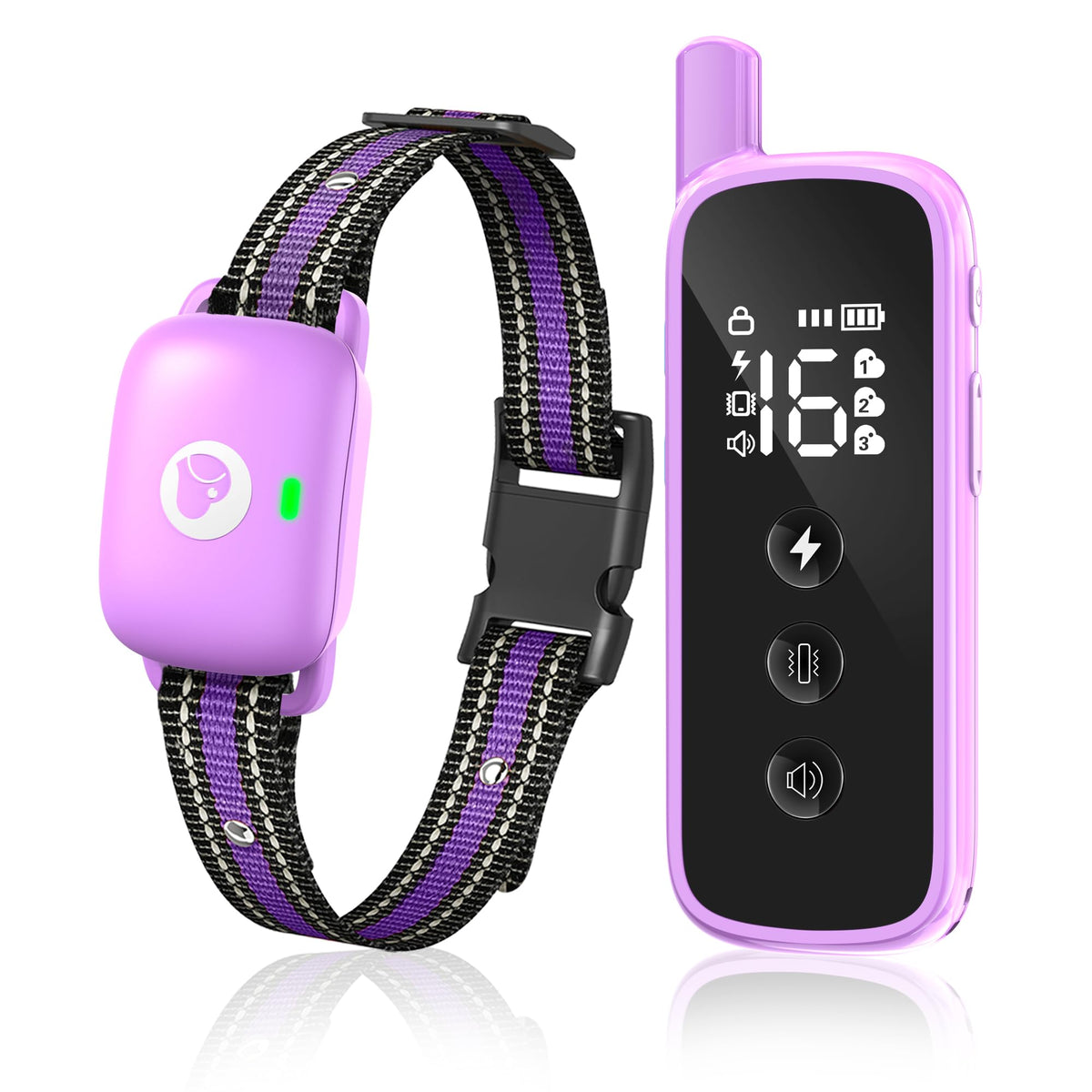 Dog Training Collar with Remote Purple L984989