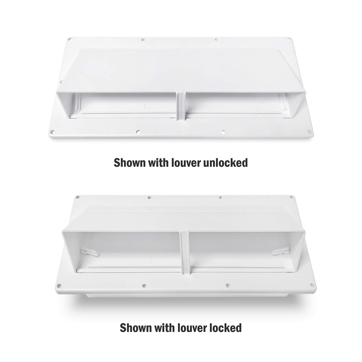White RV Exhaust Vent Cover J4364