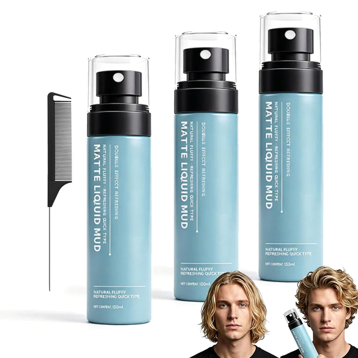 Quick-Dry Matte Styling Mud Spray D8838