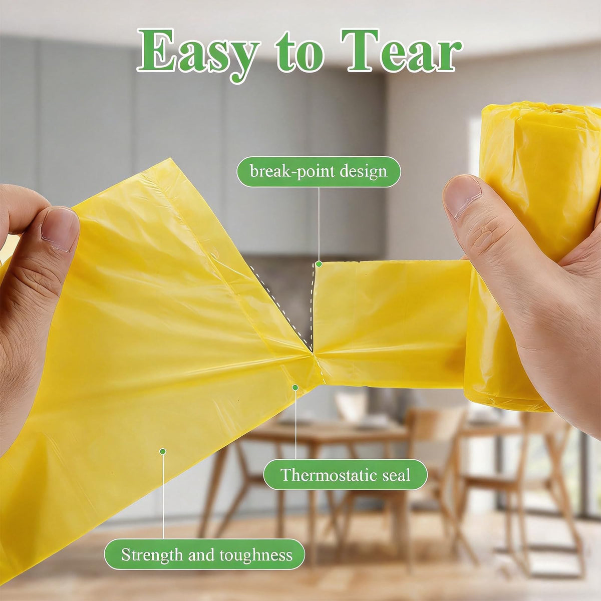 3 Gallon Biodegradable Unscented Trash Bags 100 Count V320746