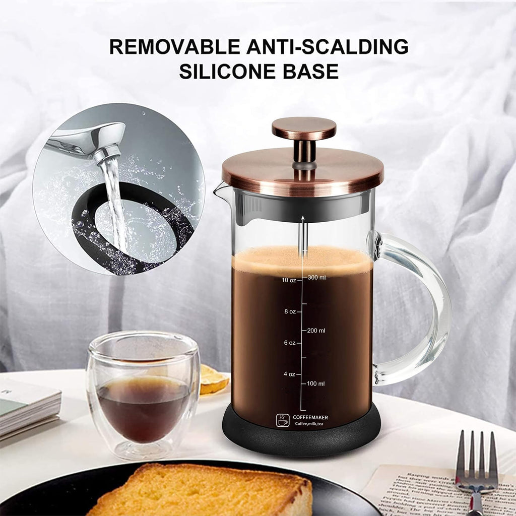 12 Ounce Stainless Steel French Press Coffee Maker Q95170