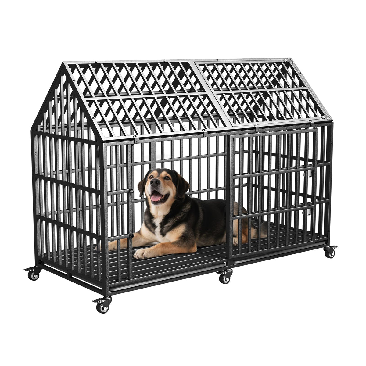 64 inches Heavy Duty Metal Dog Crate L673