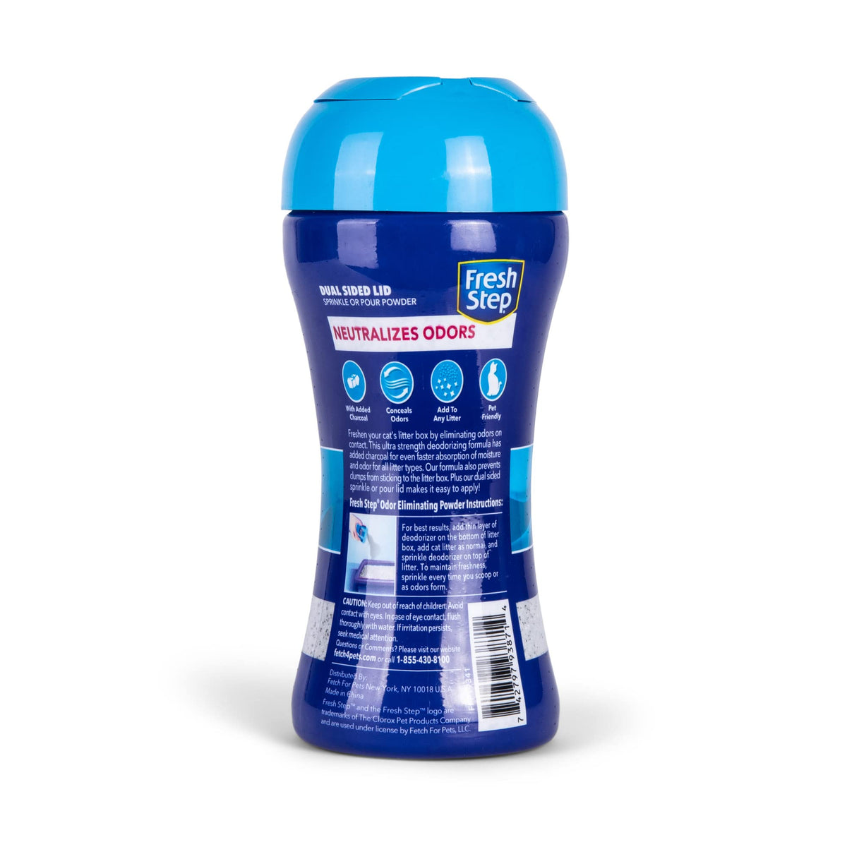 Charcoal Odor Eliminating Cat Litter Box Powder, 15 Oz, 2-Pack Q89016
