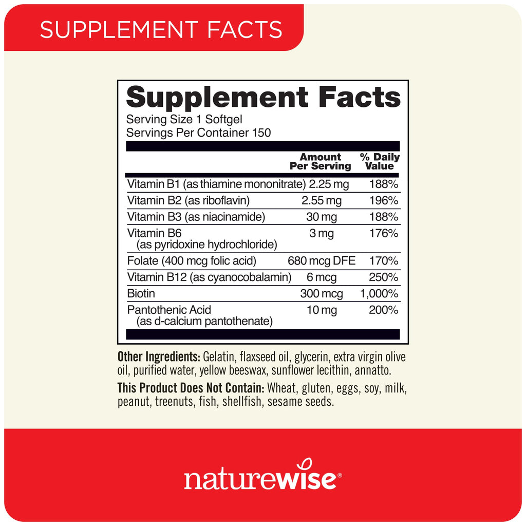 1000mg Omega 3 600mg EPA 400mg DHA 180ct & Vitamin B Complex 150 Softgels U437010