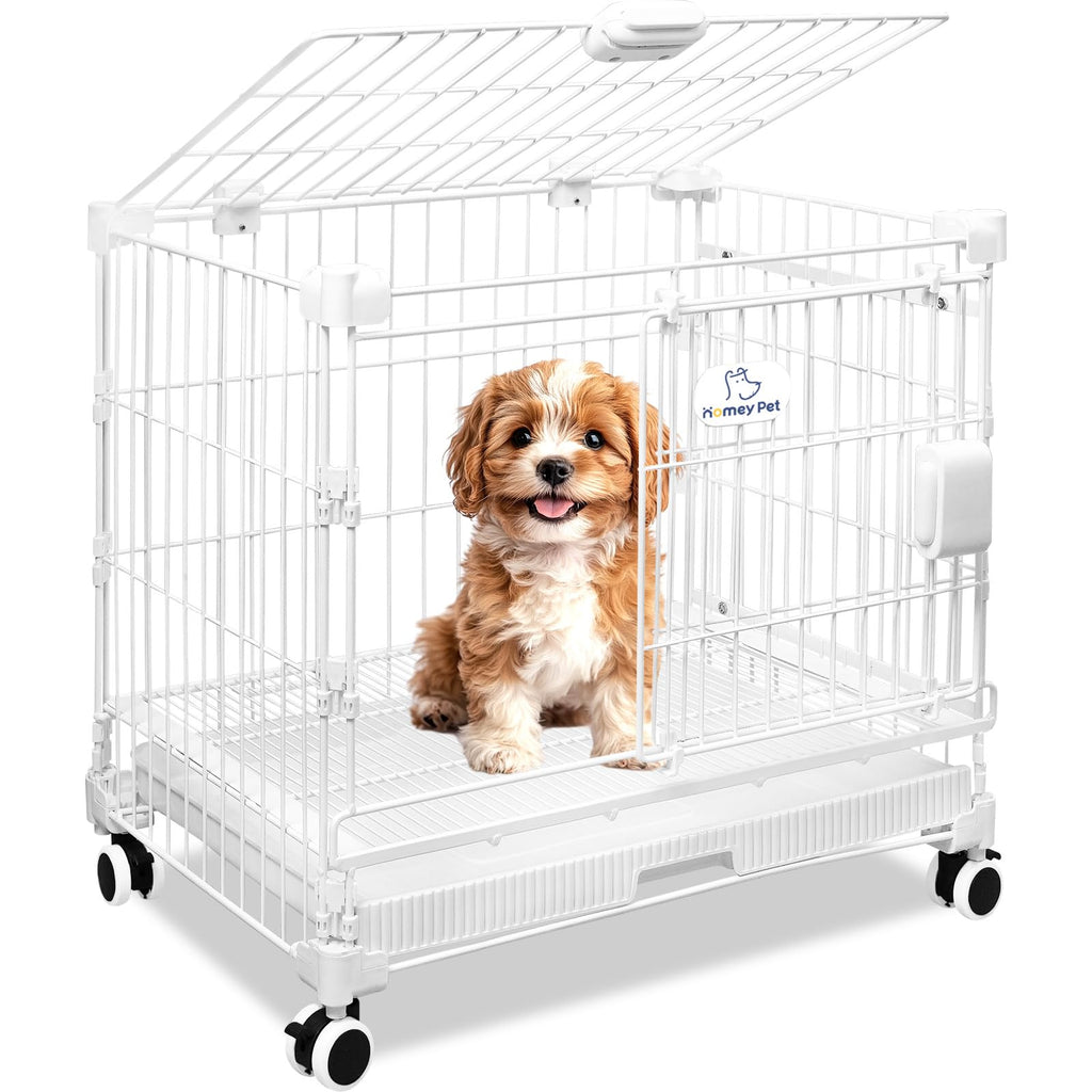 24 Inch White Puppy Crate U118