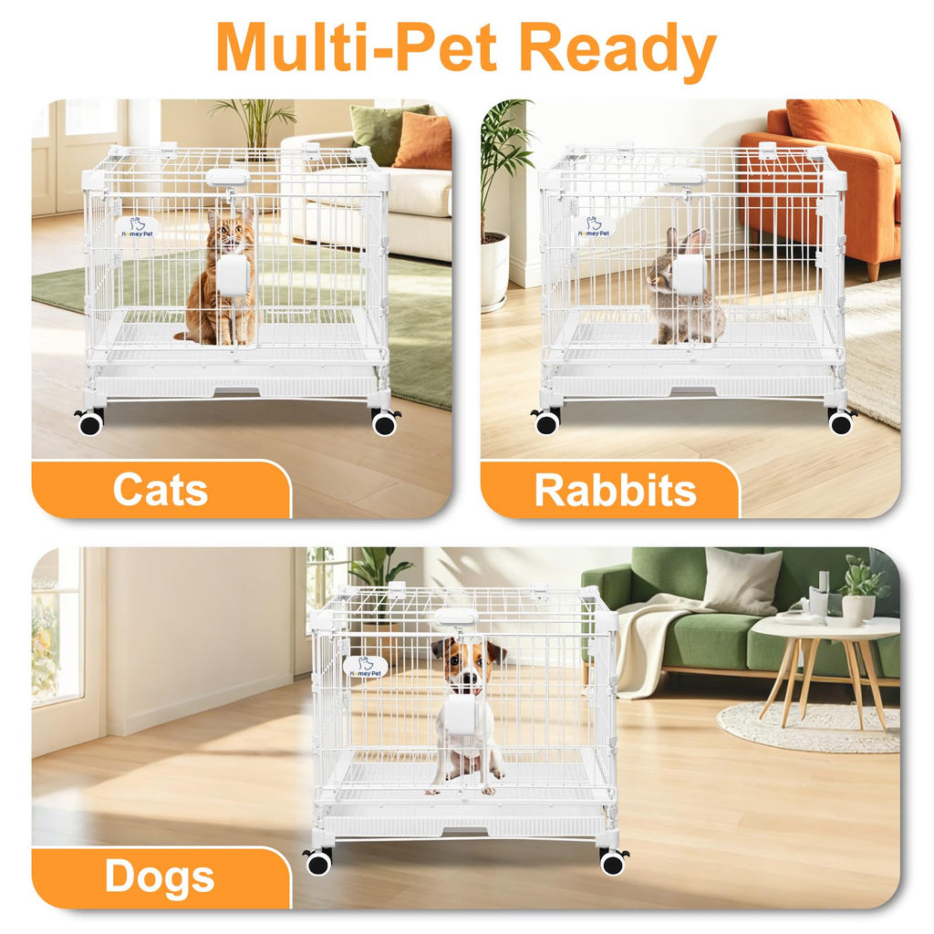 24 Inch White Puppy Crate U118