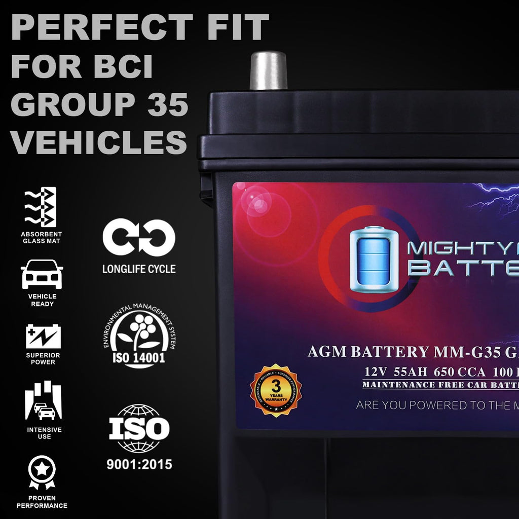 12V 55Ah AGM Replacement Battery F205074