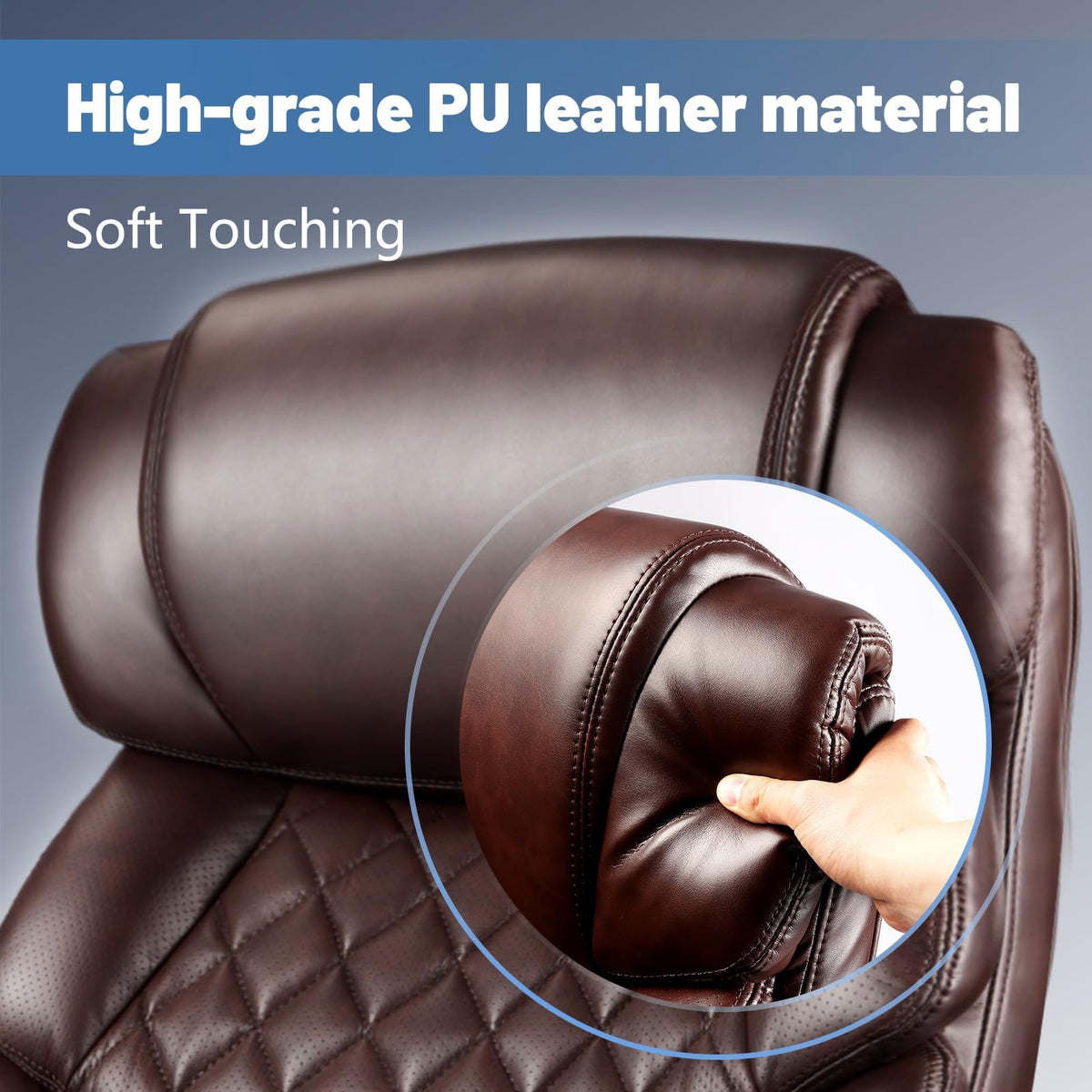 Big and Tall Heavy Duty Executive Office Chair with High Back N967