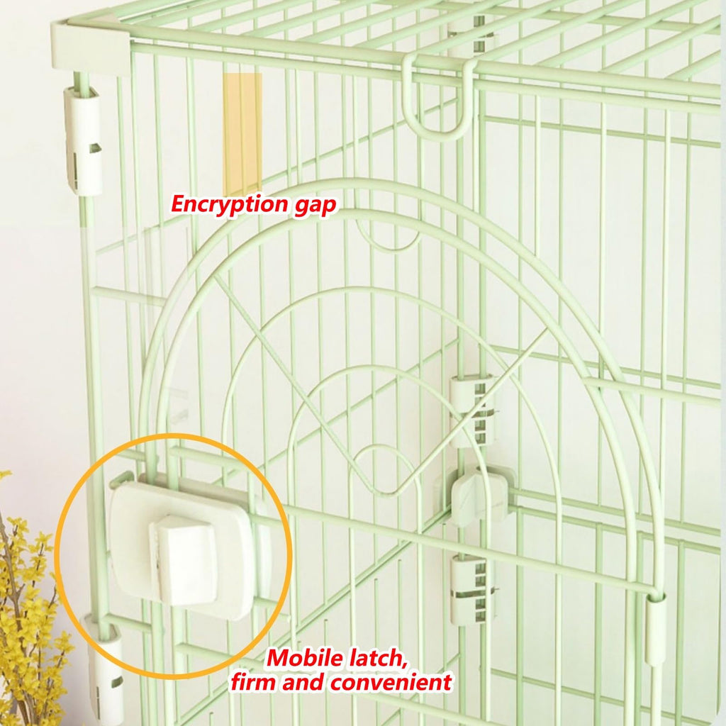 3/4-Tier Wire Cat Cage Playpen Kennel with Hammock T8916
