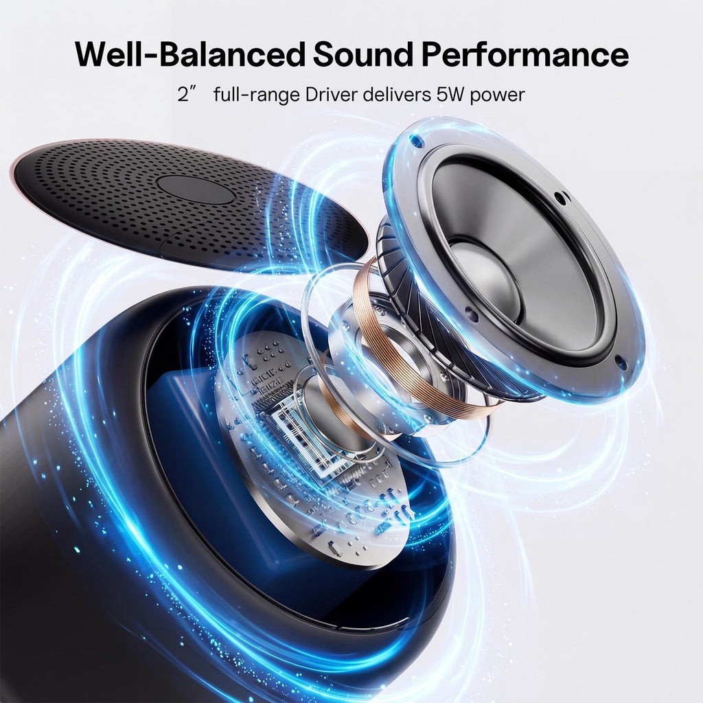 Portable Bluetooth Speakers with Strap Black A6105