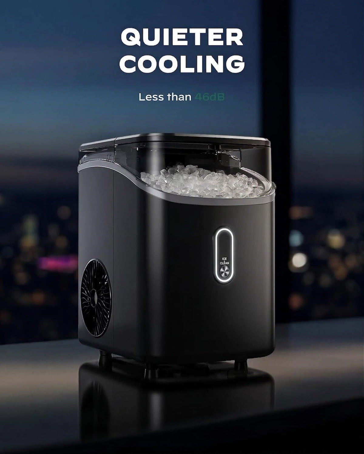 Nugget Pebble Ice Maker Countertop with Self-Cleaning Y866994