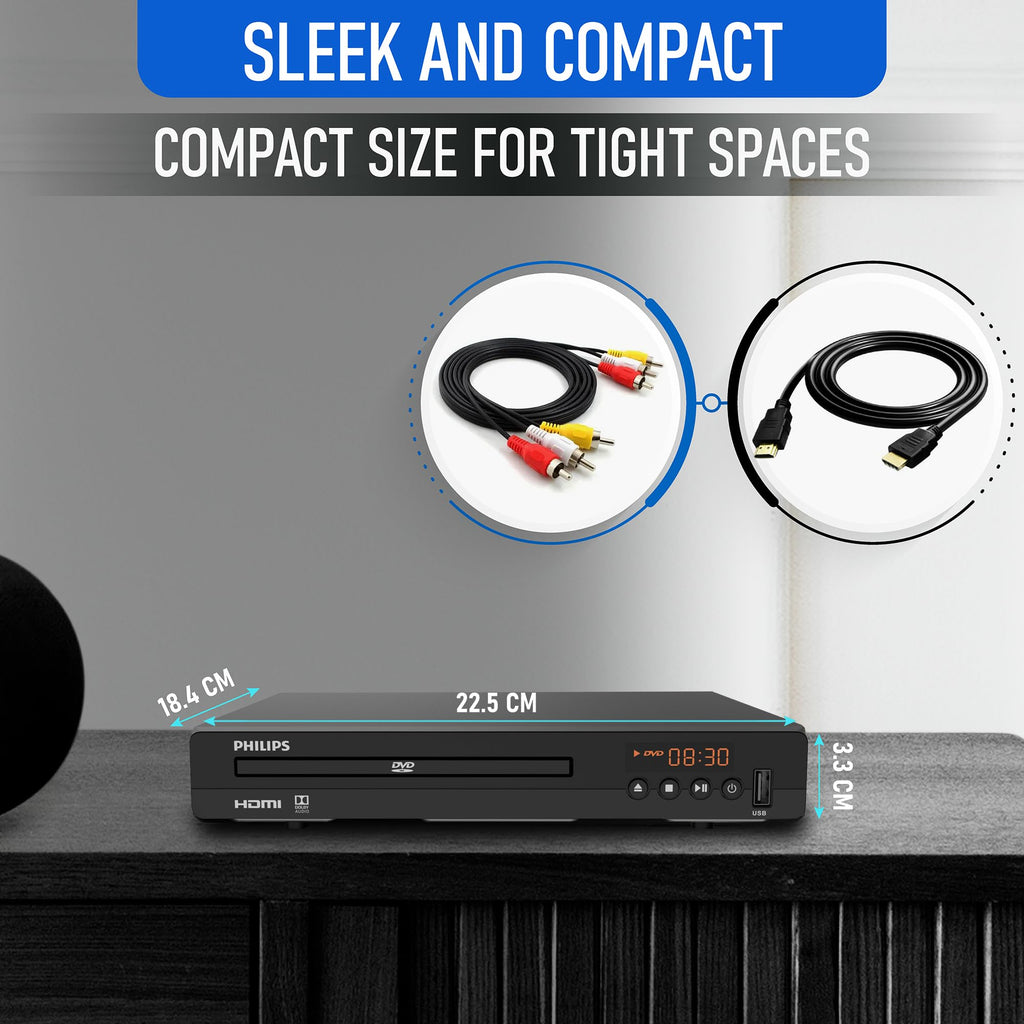DVD Player with HDMI Port 1080P All Region USB Input Remote Control O149