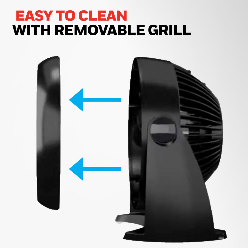 Black 3 Speed Tabletop Air Circulator Fan C81193