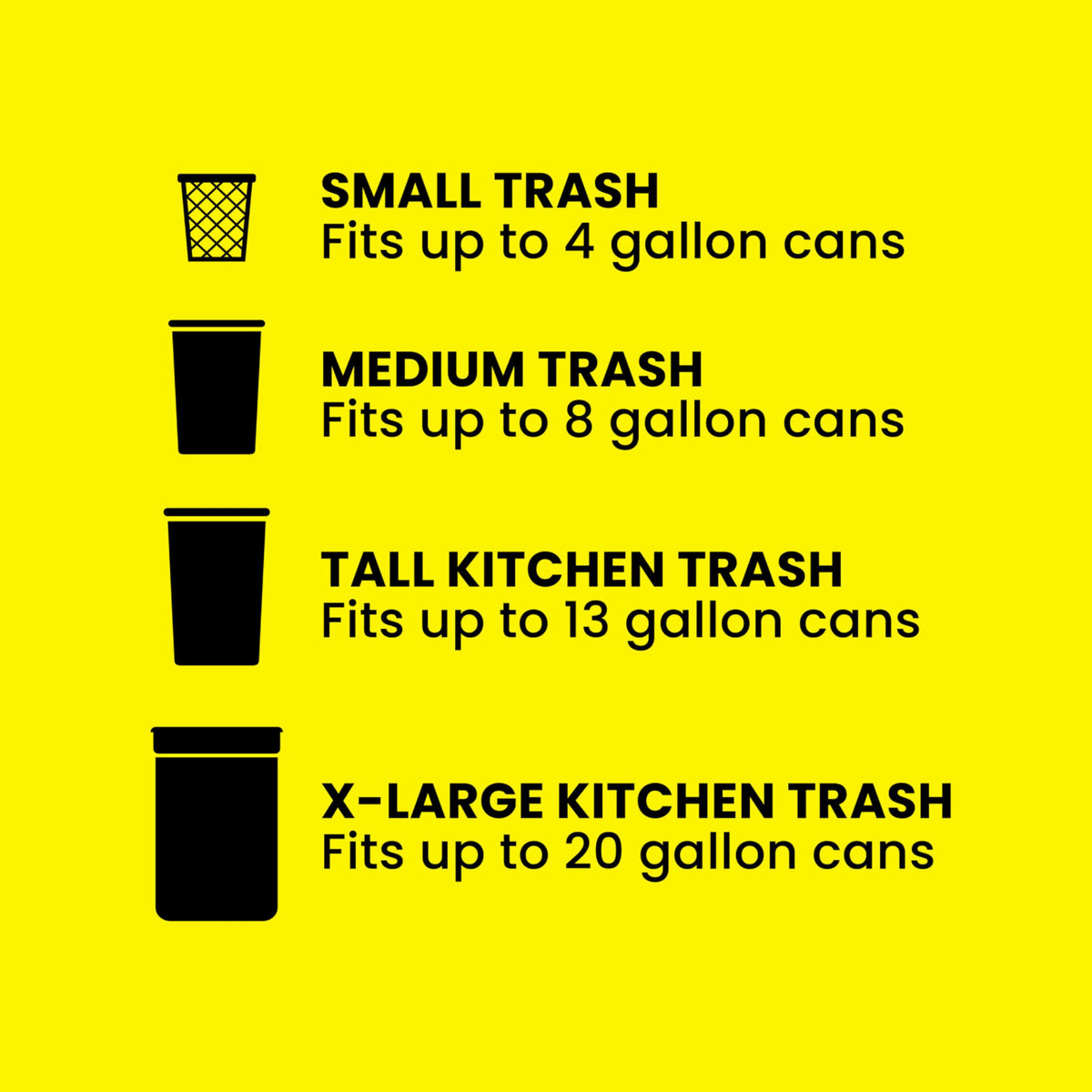 13 Gal Tall Trash Bags, 110 Ct P6346