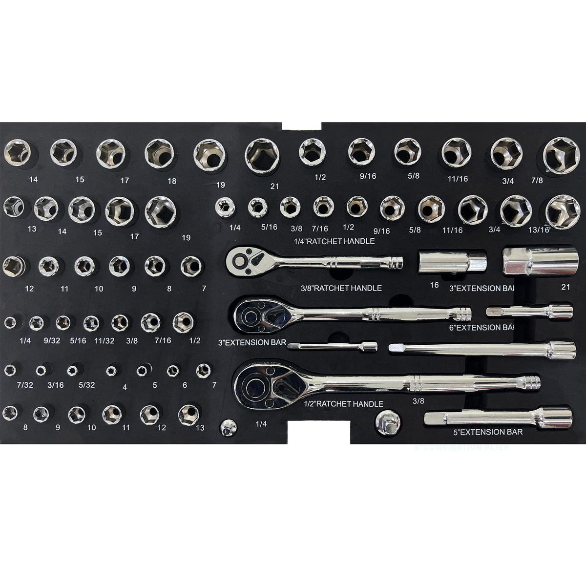 439-Piece Mechanic Tool Set in 3-Drawer Steel Box B4542
