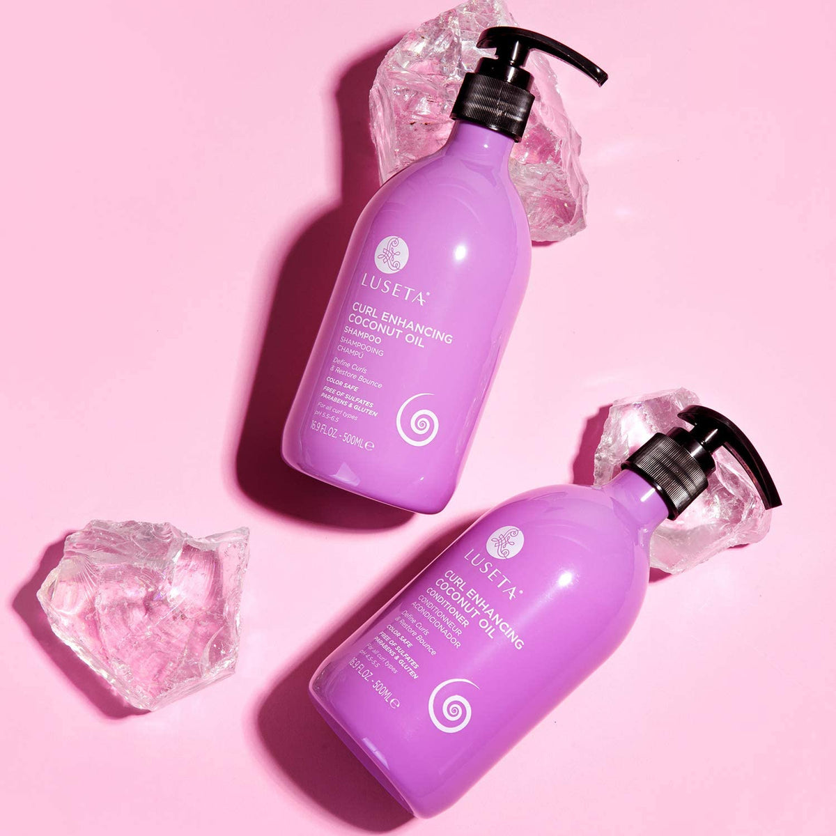 Curly Hair Shampoo and Conditioner Set with Biotin Hair Oil G9671
