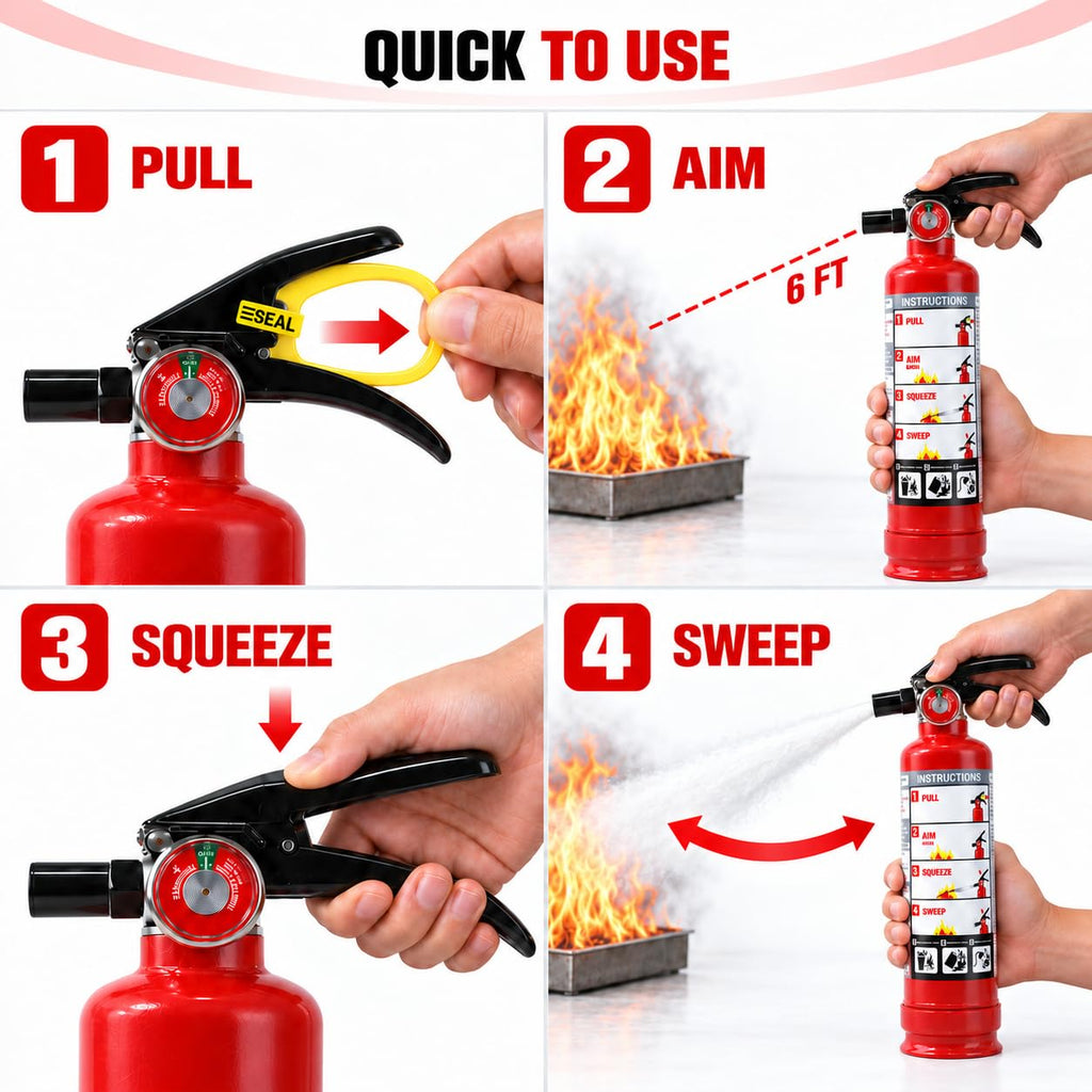 2.5 lb ABC Dry Chemical Fire Extinguishers 6-Pack G1732