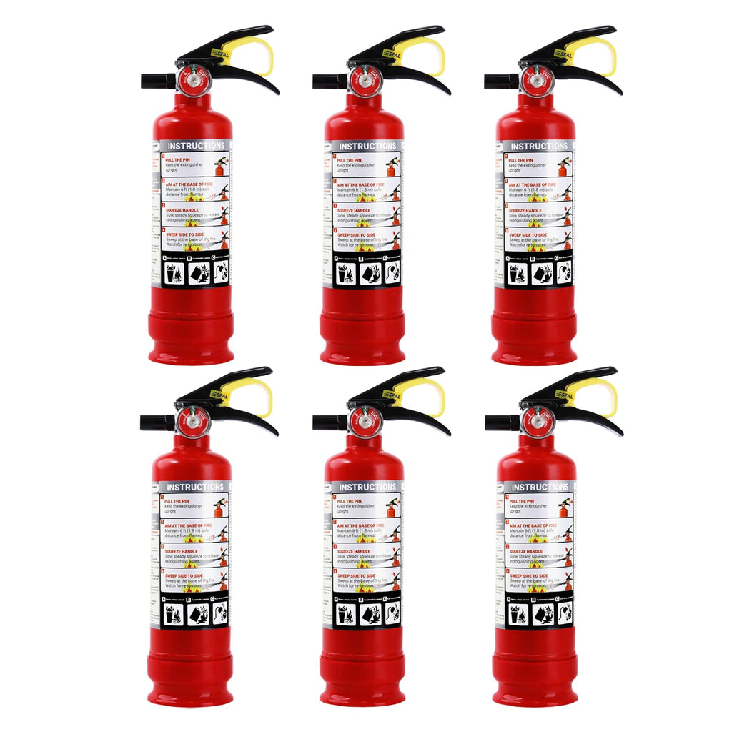 2.5 lb ABC Dry Chemical Fire Extinguishers 6-Pack G1732