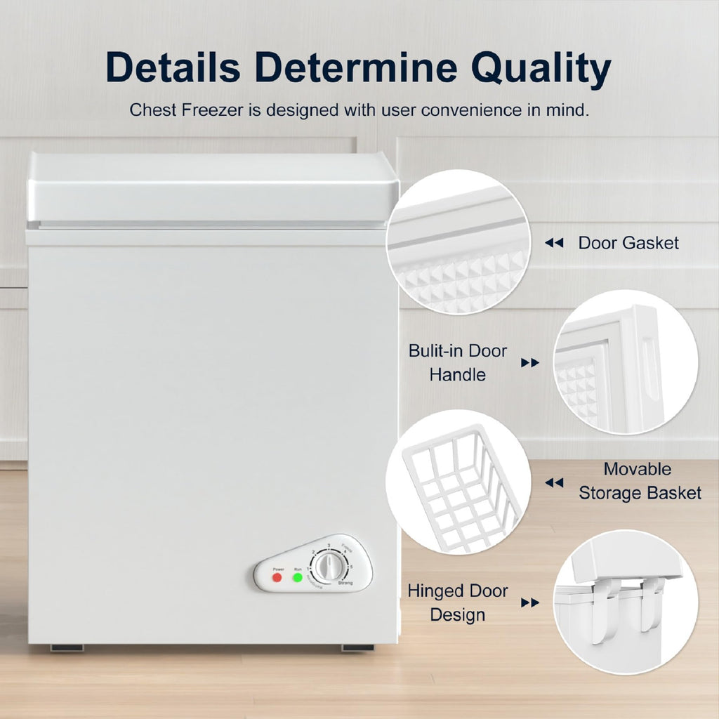 5.0 Cubic Feet White Chest Freezer L881691
