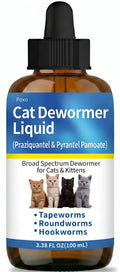 Praziquantel & Pyrantel Pamoate Dewormer Liquid for Cats and Kittens 100 mL V861