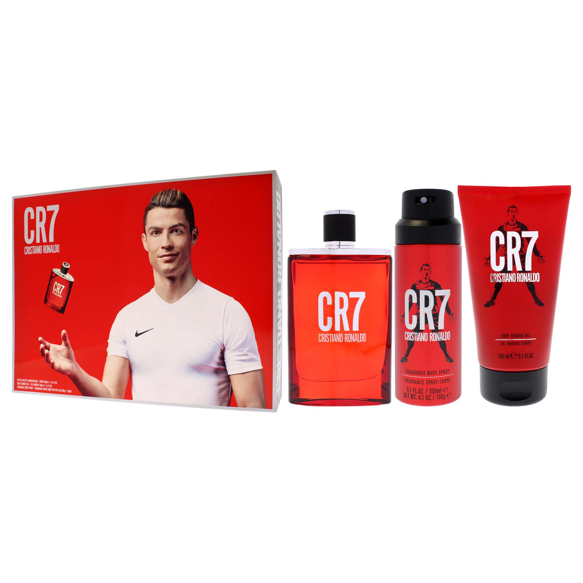3 Pc Men EDT Spray Body Spray Shower Gel Gift Set X903