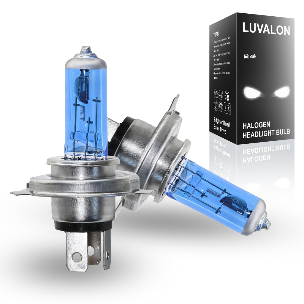 H4 Halogen Headlight Bulb 6000K Cool White Pack of 2 W69657