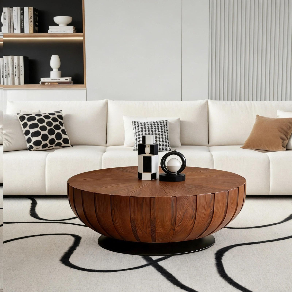 Mid-Century Round Coffee Table W260