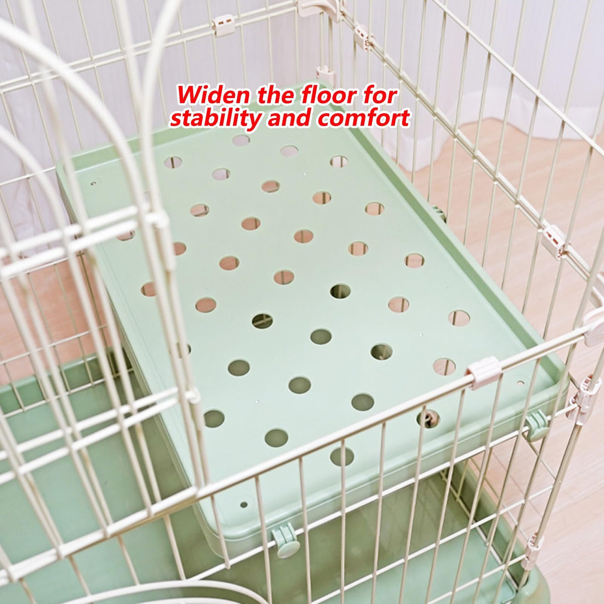 3/4-Tier Wire Cat Cage Playpen Kennel with Hammock T8916