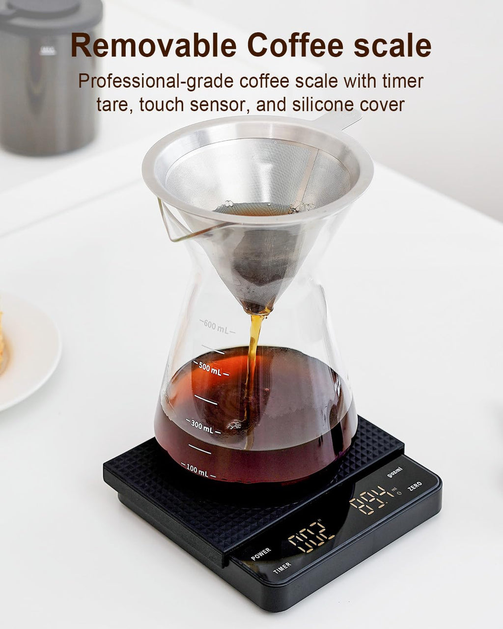Electric Conical Burr Coffee Grinder with Scale S775557