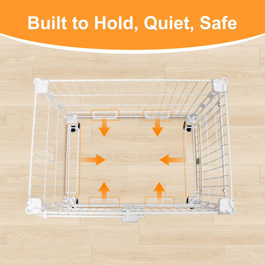 24 Inch White Puppy Crate U118