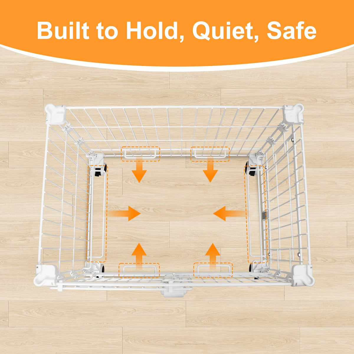 24 Inch White Puppy Crate U118