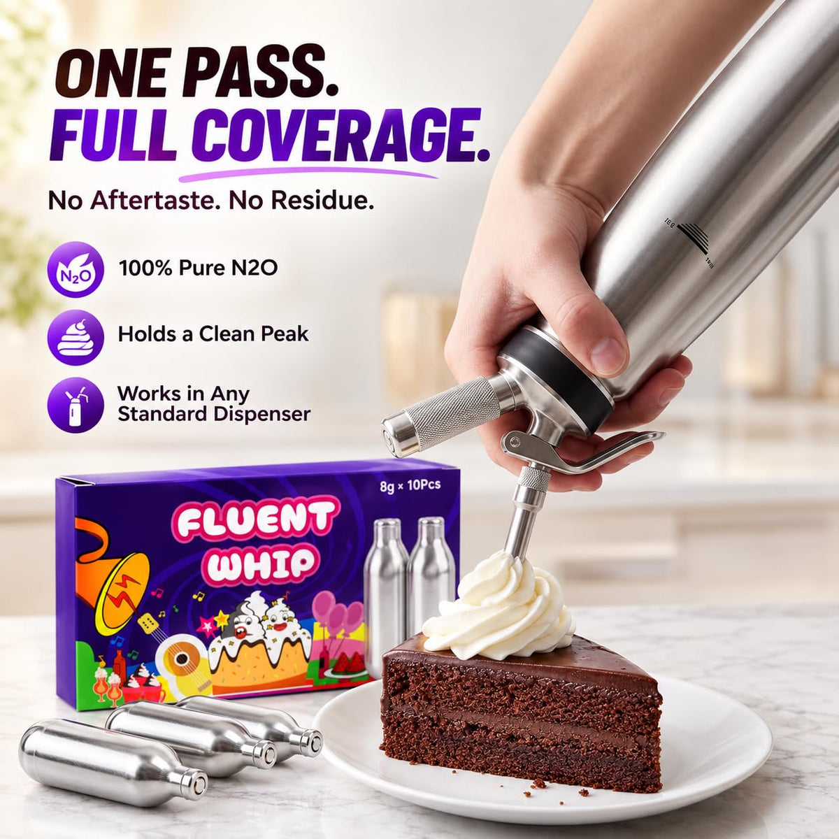 8g 10 Pack Whipped Cream Chargers X3951