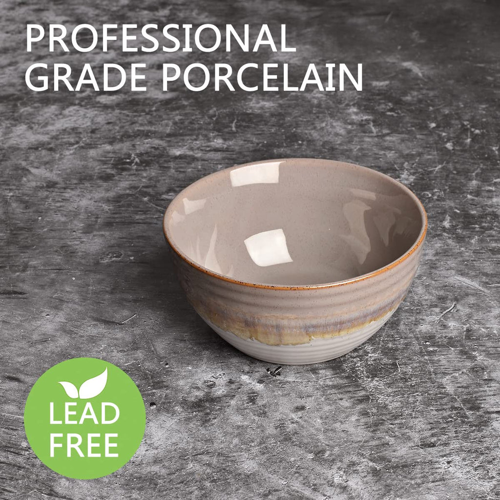 Ceramic Cereal Bowl Set of 4, 26 Oz, 6 in V74269