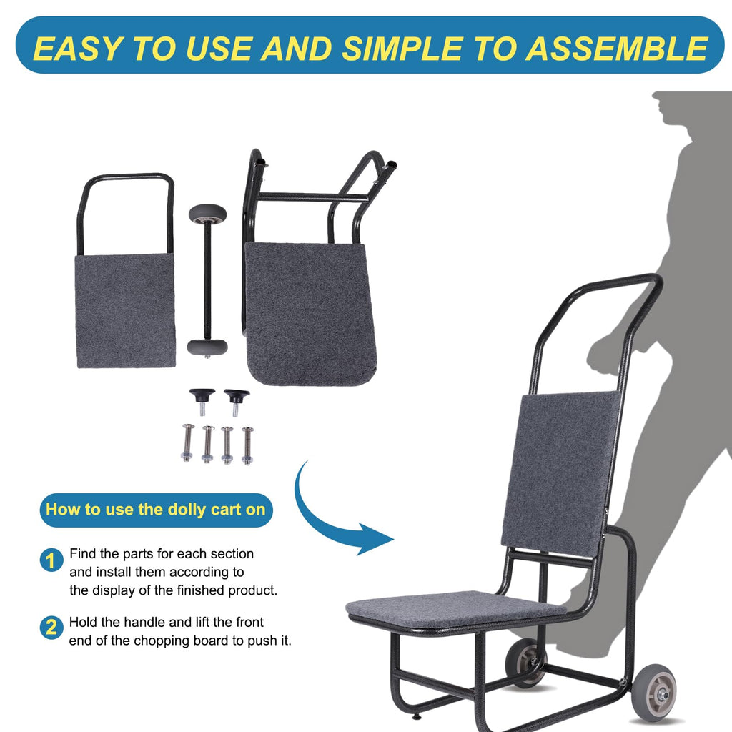 Folding Chair Table Cart with Wheels Q6064