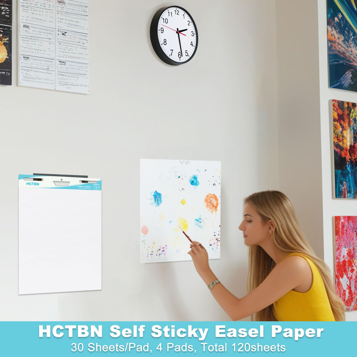 120 Sheets Self-Stick Mini Easel Pad 15 X 18 in H171654