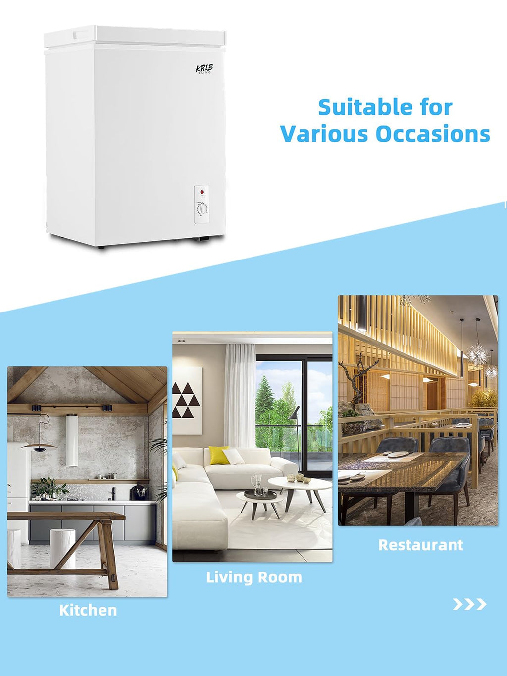 White 5.0 cu.ft Chest Freezer R2113
