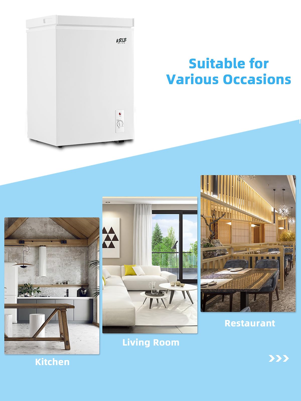 White 5.0 cu.ft Chest Freezer R2113