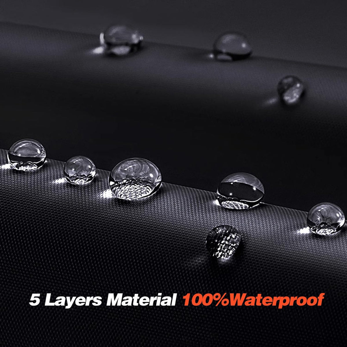Truck Cover with Camper Shell Topper, Waterproof All Weather with Door Zipper J6489