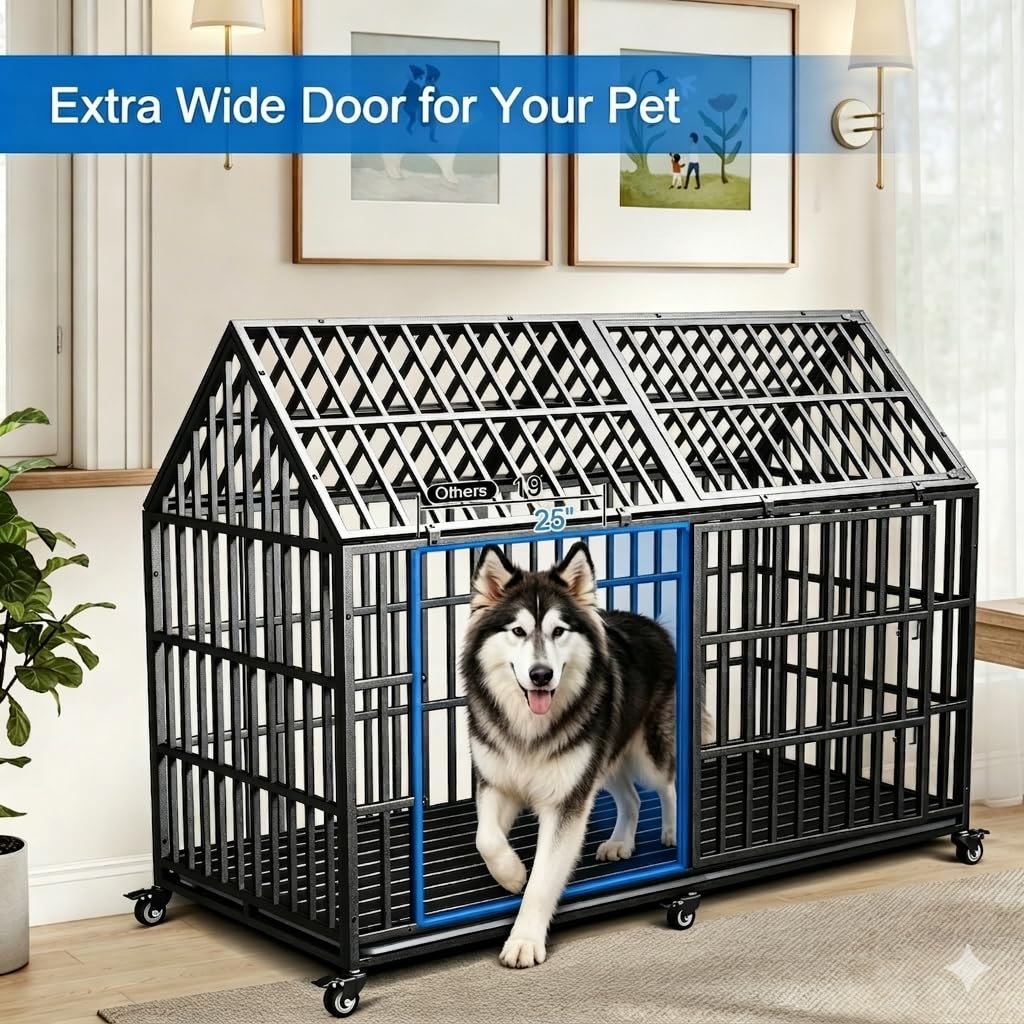 64 inches Heavy Duty Metal Dog Crate L673