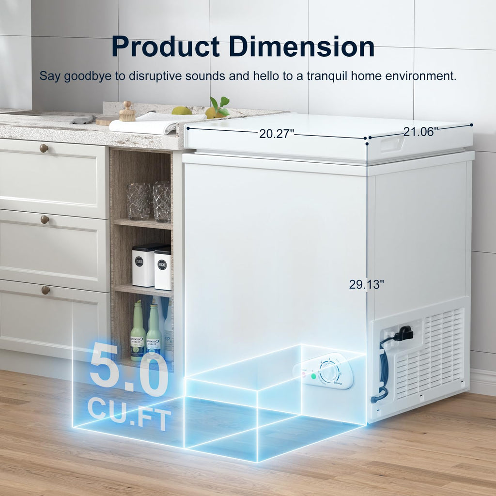 5.0 Cubic Feet White Chest Freezer L881691